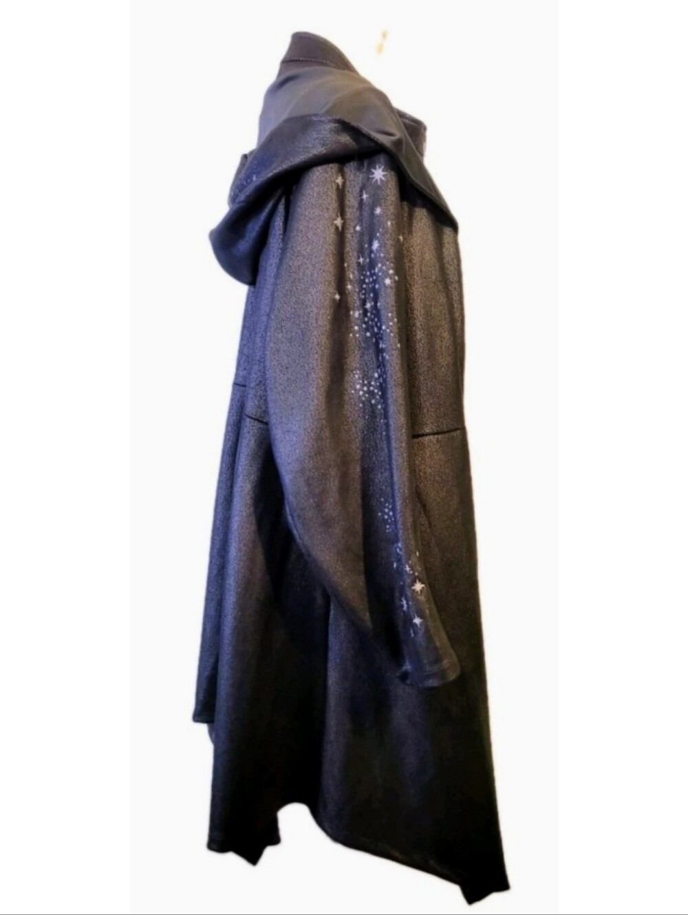 Harry Potter Deathly Hallows Coat Black Size 3 Cloak Cosplay Rare Limited Gothic - Picture 2 of 16